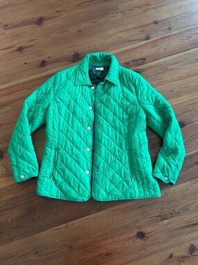 crown & ivy Quilted Snap-Front Jacket